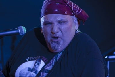 Popa Chubby při koncertě v Rock Café 9. listopadu 2014